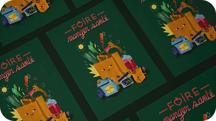 Voir le Projet motion-design Foire manger santé